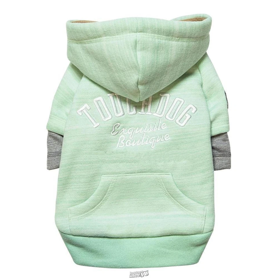 Sudadera con capucha de algodón ultra suave Pet Life Touchdog Hampton Beach para perro XS ENVÍO GRATUITO Foto 2 de 4