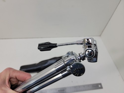 Vintage SUNSET Tripod Tabletop Travel Telescoping Chrome 11" - 45" Made in Japan - Imagen 5 de 9