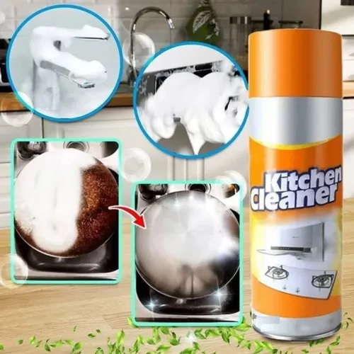 MULTIPURPOSE BUBBLE FOAM KITCHEN CLEANER 500 ML SPRAY OIL & GREASE STAIN REMOVE