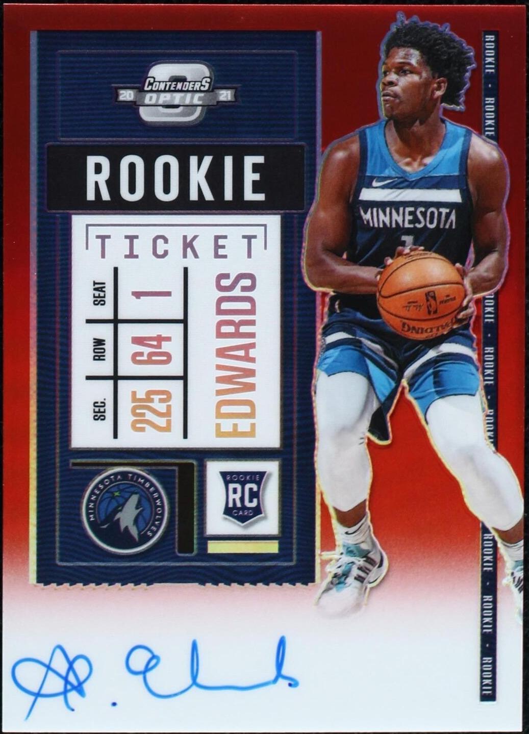 2020-21 Panini Contenders Optic - Anthony Edwards #137 for sale | eBay