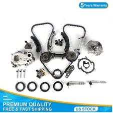 Timing Chain Kit Oil Pump Water Pump VTC Solenoid For Cadillac Suzuki 3.6L USA