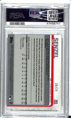2019 Topps Chrome Sapphire Edition #583 Nick Senzel Orange
