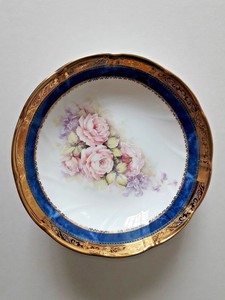 Coppetta Ciotola Porcellana Limoges Atelier Du Lys Fiori E Oro Ebay Ceramiche Di Limoges Prezzi