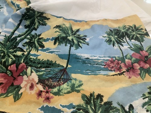 DAN RIVER Vintage Island Comforter Bed Skirt Sham Pillowcase TWIN Set Palm - Picture 6 of 9