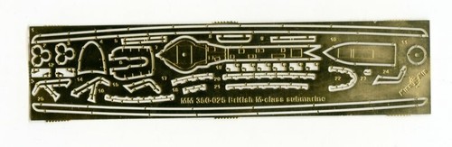 Mikro Mir 350-025 britisches M-Klasse Militär-U-Boot 1/350 Maßstab - Bild 10 von 12