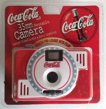 Coca Cola 35mm Camera New In Package Reusable - Focus Free - Pre-loaded w/ Film