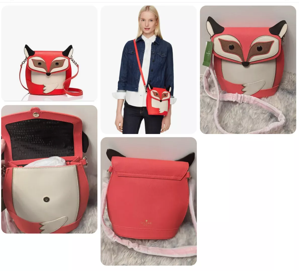 Mini Cute Fox Crossbody Bag Fashion Casual Simple Pu Leather - Temu  Philippines