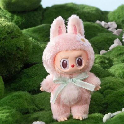 2025 Labubu Monsters Plush Doll Mokoko Sweetheart Series V1 Keychain Gift 17cm