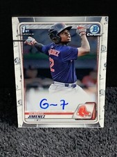 Gilberto Jimenez 2020 1st Bowman Chrome Auto #CPA-GJ Boston Red Sox
