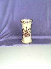 antyczny brązowy / biały uchwyt na szczoteczkę do zębów / szczoteczkę do zębów