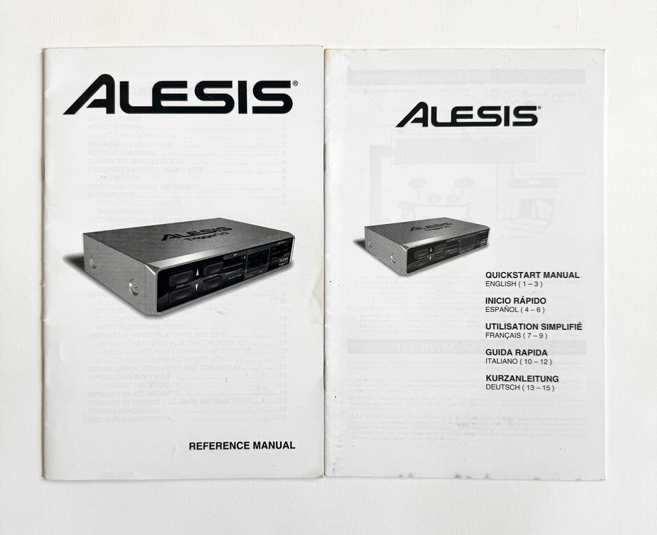 Alesis Trigger iO MIDI USB Interface Owner's Manual Reference Quick Start - Image 2 of 4