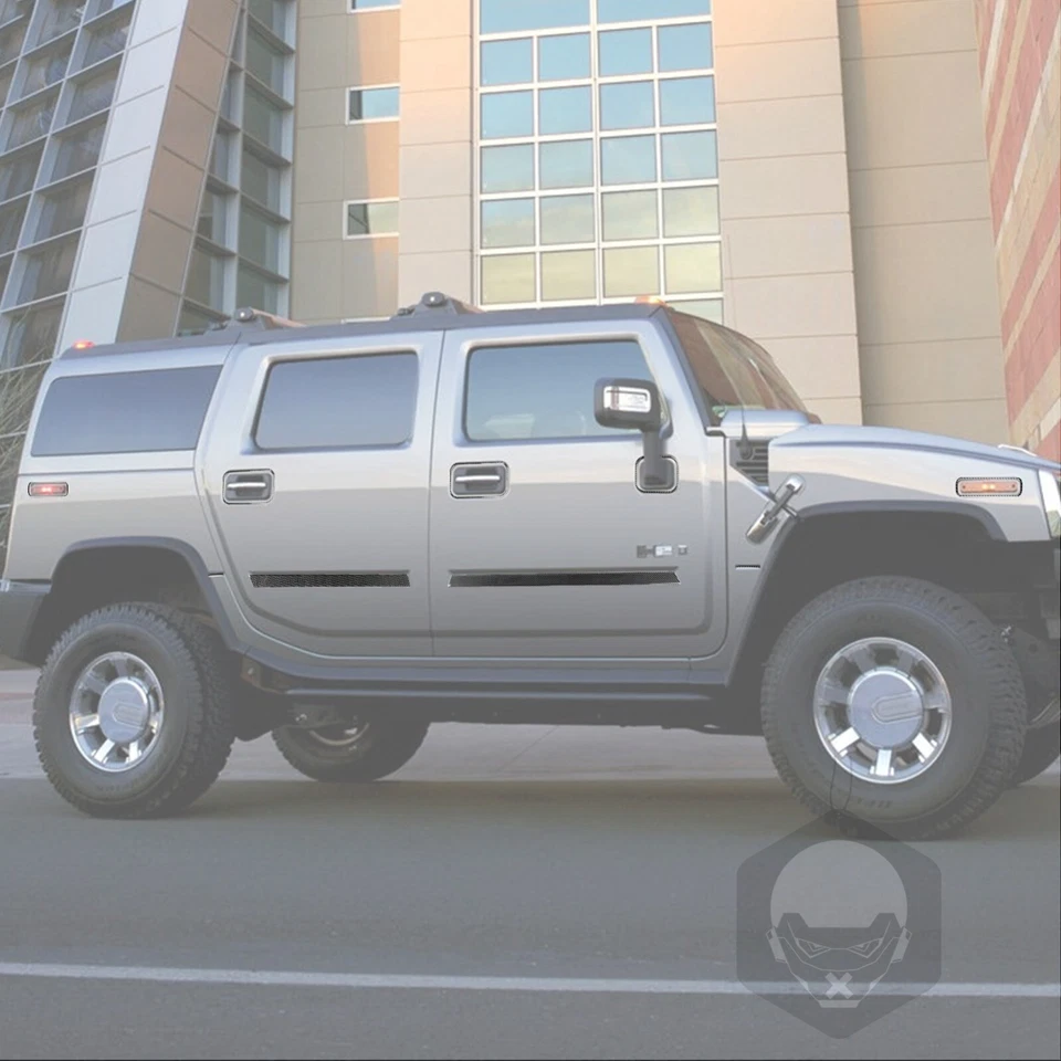 Kits completos de fibra de carbono real de 65 piezas para cubierta de panel exterior para Hummer H2 03-07 Foto 3 de 4