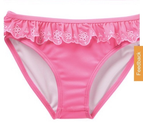 NWT Gymboree Girl Swim Shop Pink Ruffle 2-piece Swimsuit 5 6 7 8 10 12 14 - Picture 3 of 7