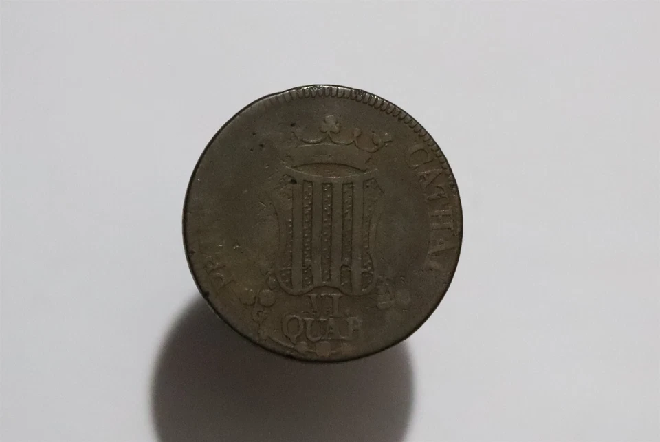 🧭 🇪🇸 SPAIN BARCELONA 6 QUARTOS 1811 B53 #Z8152 - Image 2 of 2