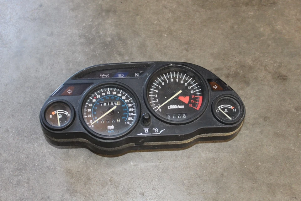 1993 ZX6E 600 SPEEDOMETER CLUSTER RPM GAUGE ZX600 KAWASAKI NINJA ZX600E 93 #2 - Image 2 of 4