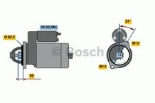 ENGINE STARTER MOTOR OE QUALITY REPLACEMENT BOSCH 0986021360