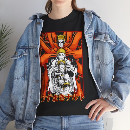 Naruto Shirt Uzumaki Anime Unisex Tee T-Shirt alle Größen Unisex Soft Ninja - Bild 15 von 80