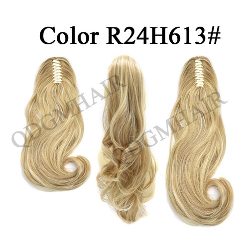 US Thick Long Ponytail Natural Jaw Clip In Hair Extension Curly Wavy Pony Tail - Picture 27 of 31