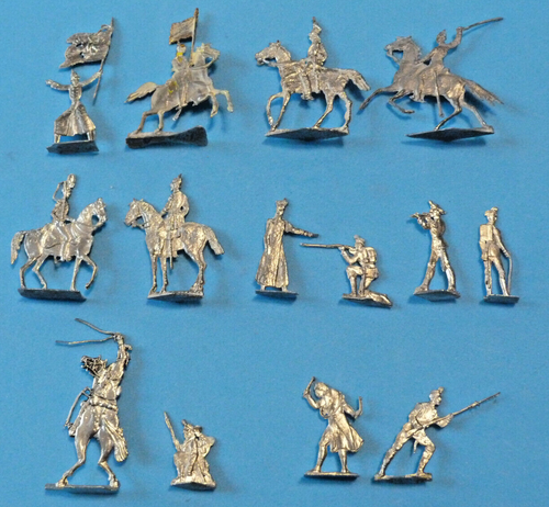 20 Soldats Prussiens 1870 - Figurines Étain Heinrichsen Zinnfiguren Échelle 1:60