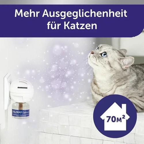 Feliway Optimum Cat Enhanced Calming Pheromone 3 x 30 Day Refill 48ml Freeship- - Picture 8 of 14