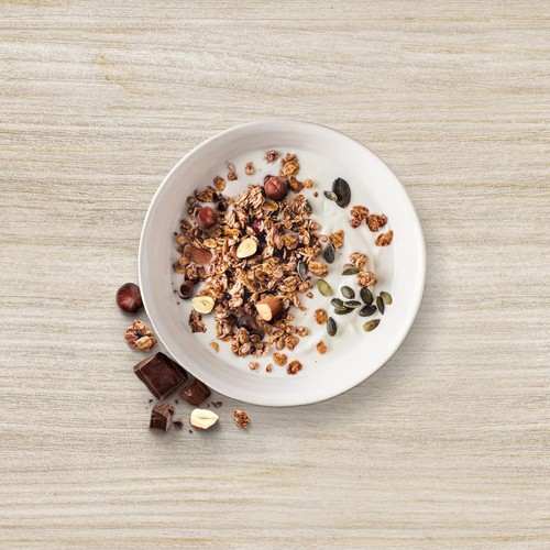 Granola Proteica 20% Nocciole Mandorle e Cioccolato 300g - Pack da 4 Confezioni - Foto 4 di 5