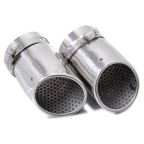 For Subaru Forester 2010-2014 Stainless Exhaust Tail End Pipes Muffler Tips - Picture 3 of 7