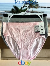 GLORIA VANDERBILT 3 Pack Briefs MULTICOLOR Seamless Comfort ALL PLUS SIZES GREAT