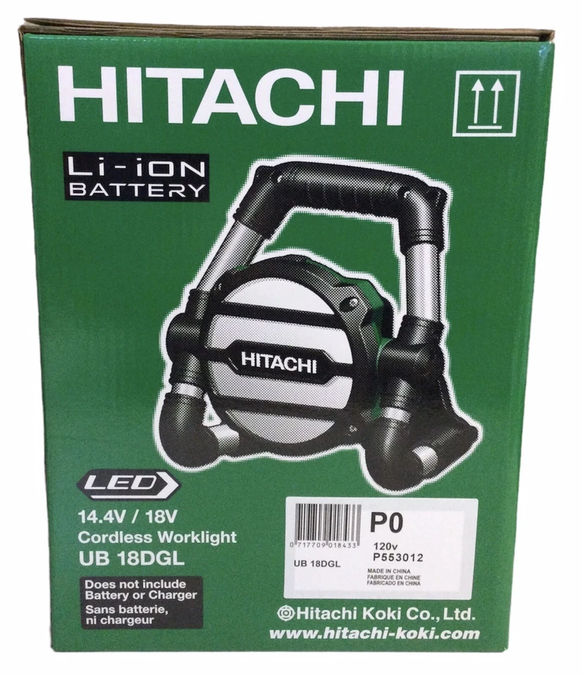 Hitachi UB 18DGL 14.4V/18V Lithium Ion LED Cordless Work Light (Tool Body Only) - Image 2 of 2