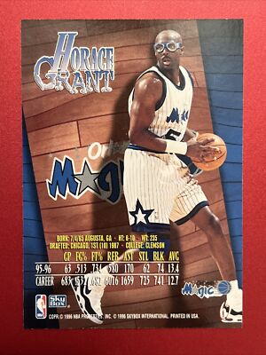 Horace Grant Magic 1996 Skybox Z Force #62 Basketball Card | eBay