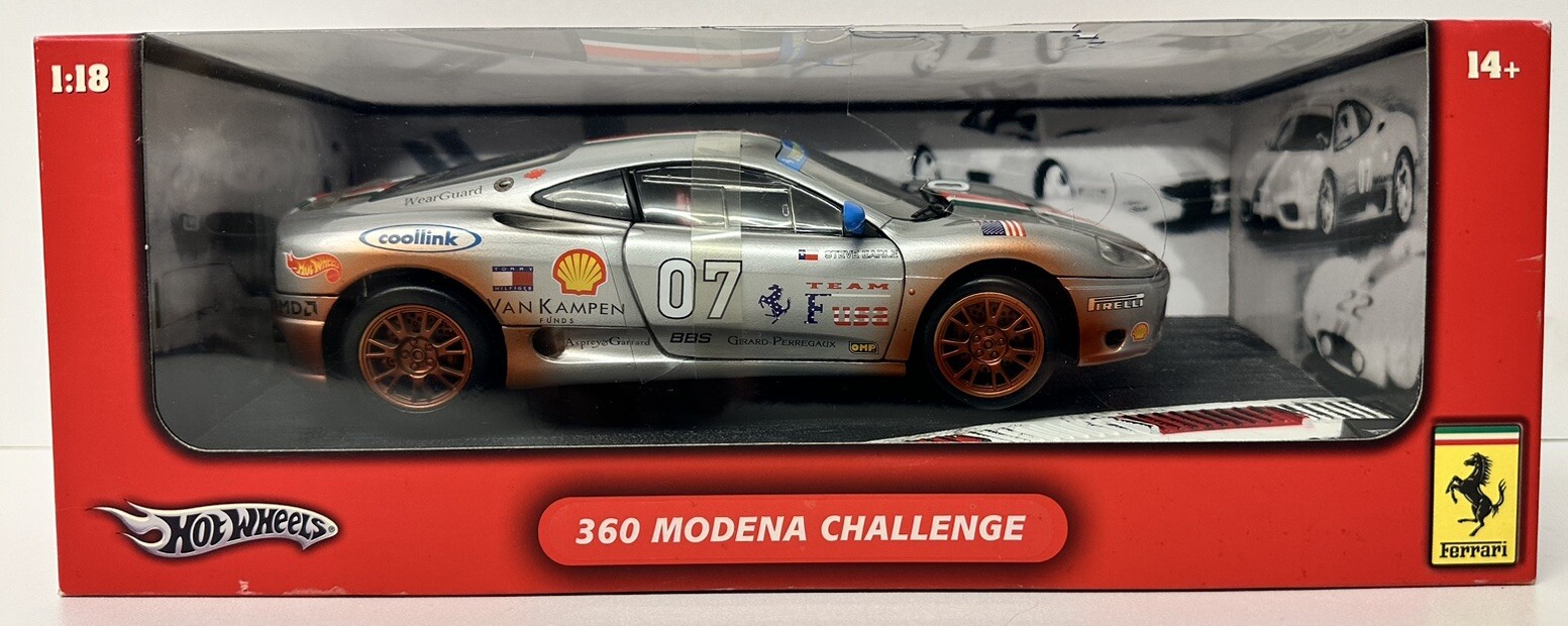 Hot Wheels Ferrari 360 Modena Challenge Sports Super Car Italian 🇮🇹 1/18 1:18