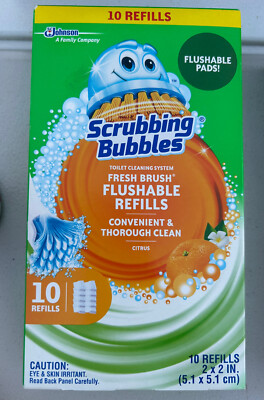 Scrubbing Bubbles 10 Refills On Box Free Shipping
