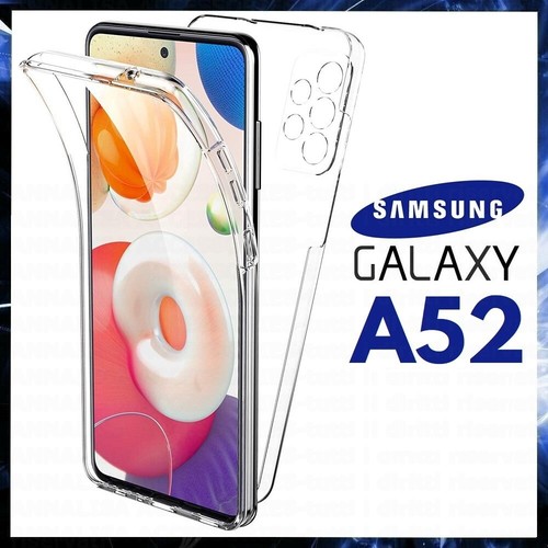 COVER 360 PER SAMSUNG GALAXY A52 CUSTODIA FRONTE RETRO TRASPARENTE IN SILICONE - 第 1/12 張圖片