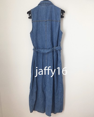 ZARA NEW WOMAN AUTHENTIC DENIM SHIRT DRESS TIED BELT MIDI BLUE XS-L 4365/011 - Picture 5 of 5