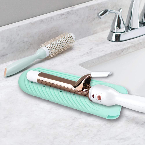 Heat Resistant Mat for Hair Tools, Silicone Heat Mat & Holder for Curling Iron, - Picture 6 of 12