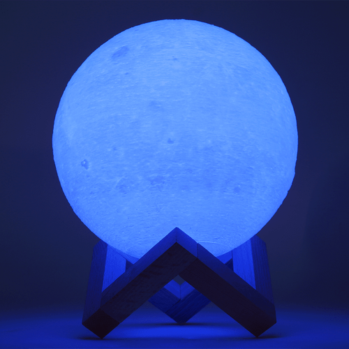 3D Moon Lamp Touch Moonlight LED Night Lunar Light 16 Color USB Changing - Picture 8 of 8