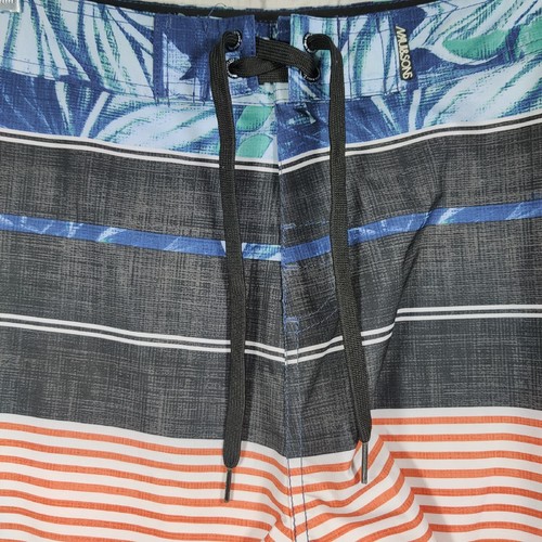 Maui and Sons Black Shark 4 Way Stretch Board Shorts Men's Sz. 38 - Picture 2 of 10