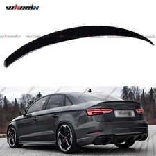HECKSPOILER FÜR AUDI A3 8V Limousine S Line 2013-2020 GLANZ SCHWARZ HECKFLÜGEL