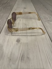 Vintage 80  s Designer Prescription Sunglasses Gold Frame Woman  s - FREE SHIPPING