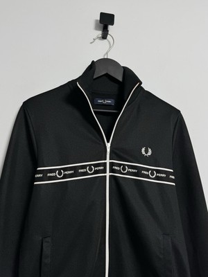 Fred Perry Vintage 90'S Track Top Y2K style Black Size S Men's | eBay