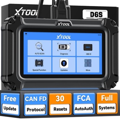 XTOOL D6S Auslesegerät KFZ OBD2 Diagnosegerät Auto Scanner ALL SYSTEM ECU Coding