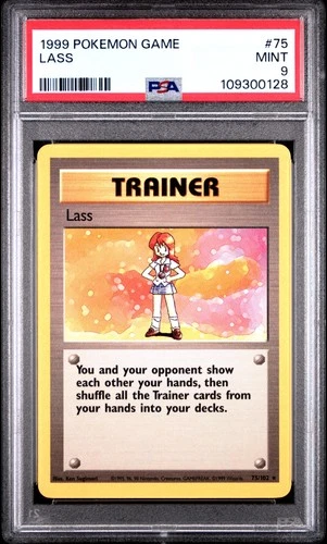 1999 POKEMON BASE SET UNLIMITED #75 LASS PSA 9