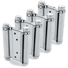 Durable 4 Piece Stainless Steel Double Action Hinges - Ideal for Cafes & Bars