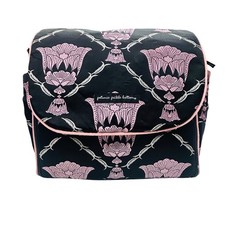 Petunia Pickle Bottom Baby Chic Backpack Diaper Bag Black Pink Floral Messenger