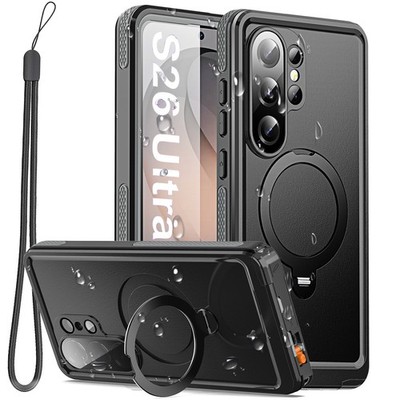 Waterproof Case For Samsung Galaxy S26 S25 Ultra Magsafe Shockproof Stand Cover
