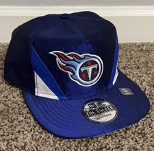 New Era Tennessee Titans The Golfer Blue Nylon Snapback Adjustable Retro Hat Cap