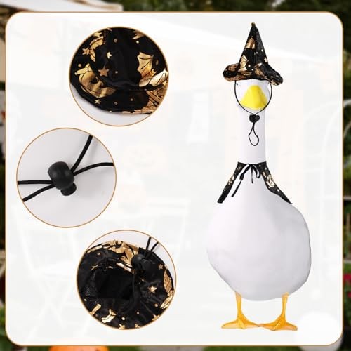 BOXOB Halloween Gans Outfit, Polyester Gans Hexe Kostüm Veranda Ente Kleidung - Bild 4 von 8