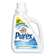 Purex Free and Clear Liquid Laundry Detergent Unscented 75 oz Bottle 6/Carton