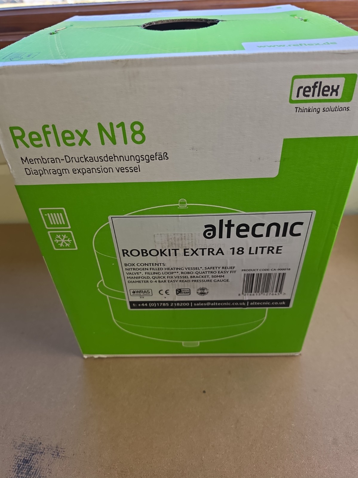 Reflex N18 Boiler Expansion Tank 18L for Robokit Extra CA-900018
