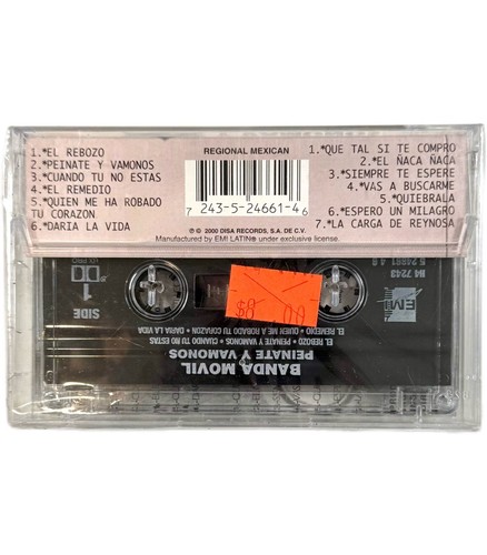 BANDA MOVIL Peinate Y Vamonos Cassette Tape 2000 EMI Regional Mexican Sealed New - Picture 2 of 4
