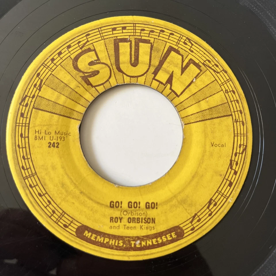 SUN 45: Roy Orbison  – Ooby Dooby / Go! Go! Go! 1956 ROCKABILLY Classic VG - Image 3 of 4